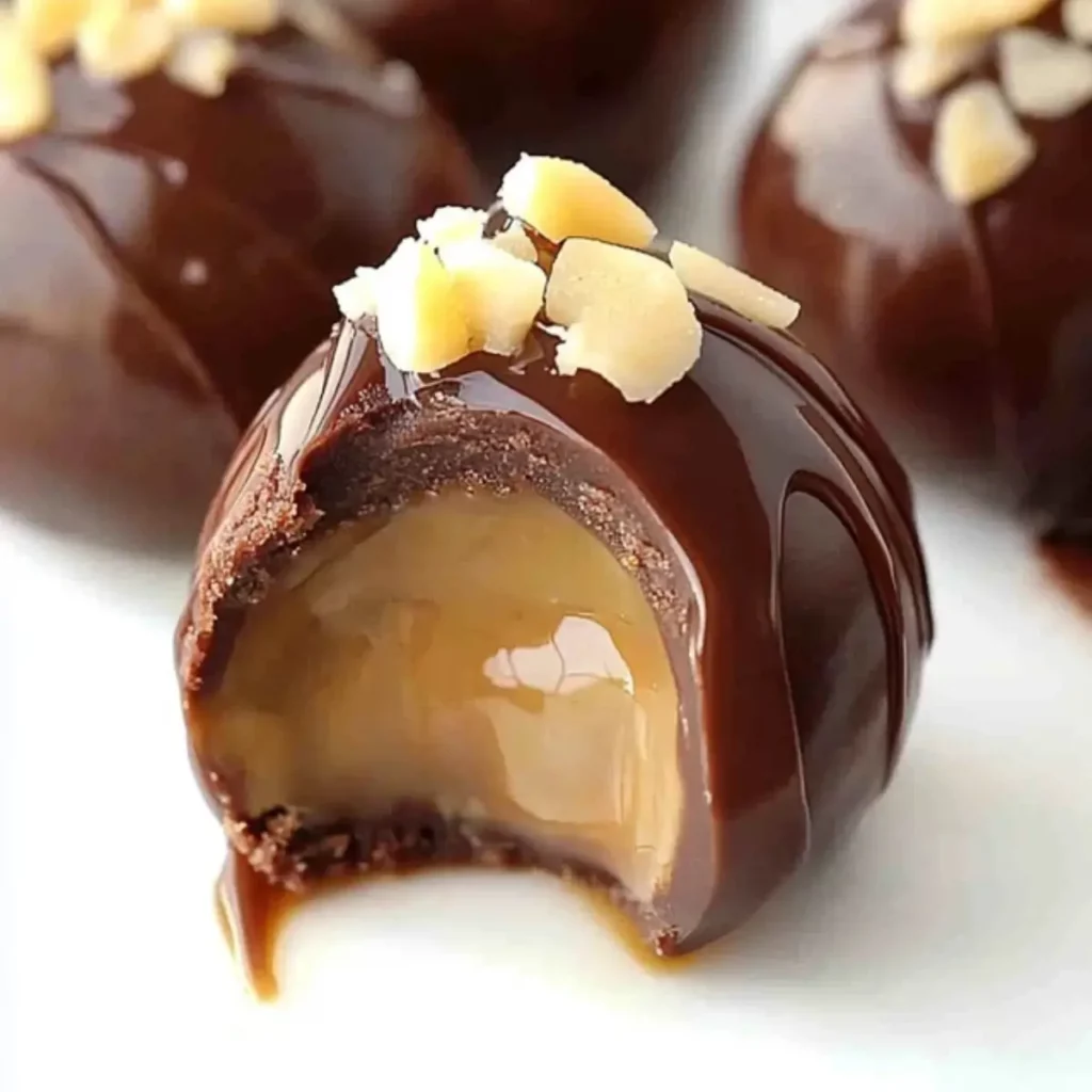 Easy Salted Caramel Fudge Truffles