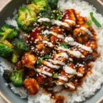 Sticky Chicken Rice Bowls