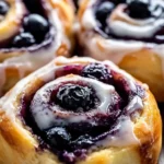 Easy Blueberry Cinnamon Rolls