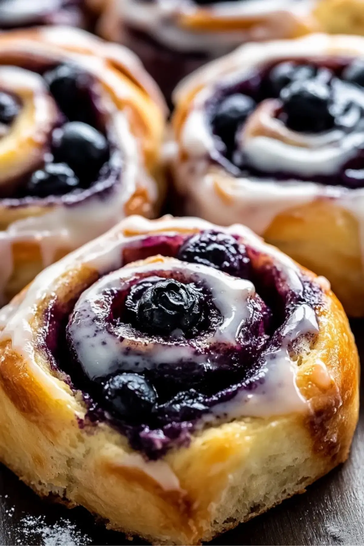 Easy Blueberry Cinnamon Rolls