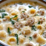 Creamy Parmesan Italian Sausage Soup