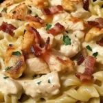 Creamy Chicken Bacon Ranch Pasta