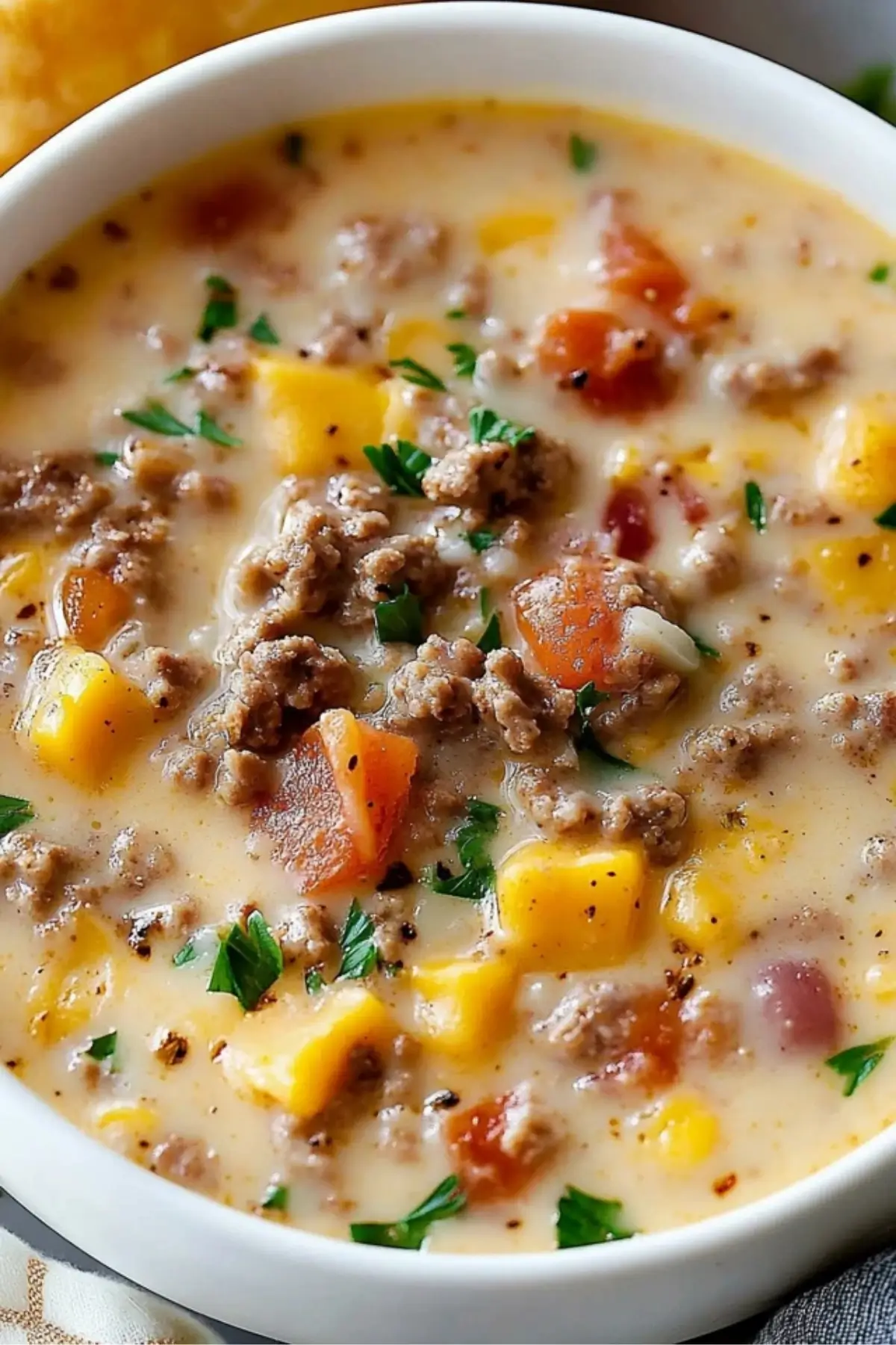 Easy Cheeseburger Soup Easy Cheeseburger Soup