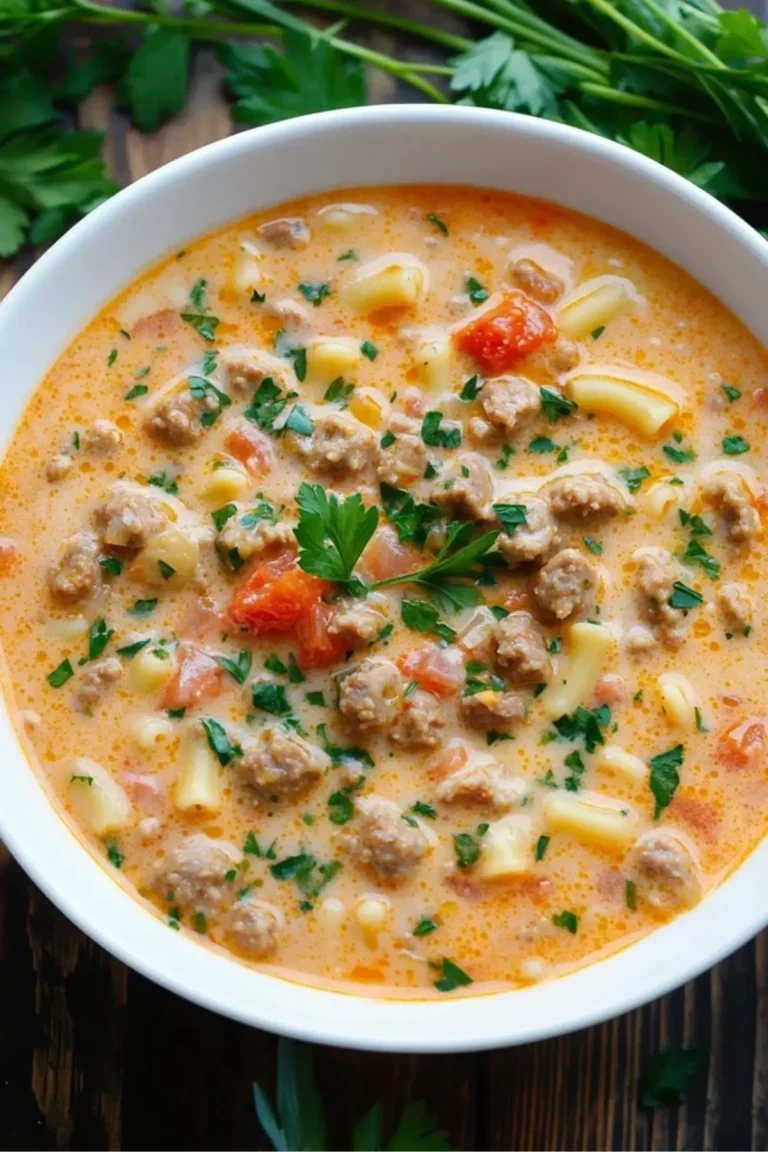 Creamy Parmesan Italian Sausage Soup