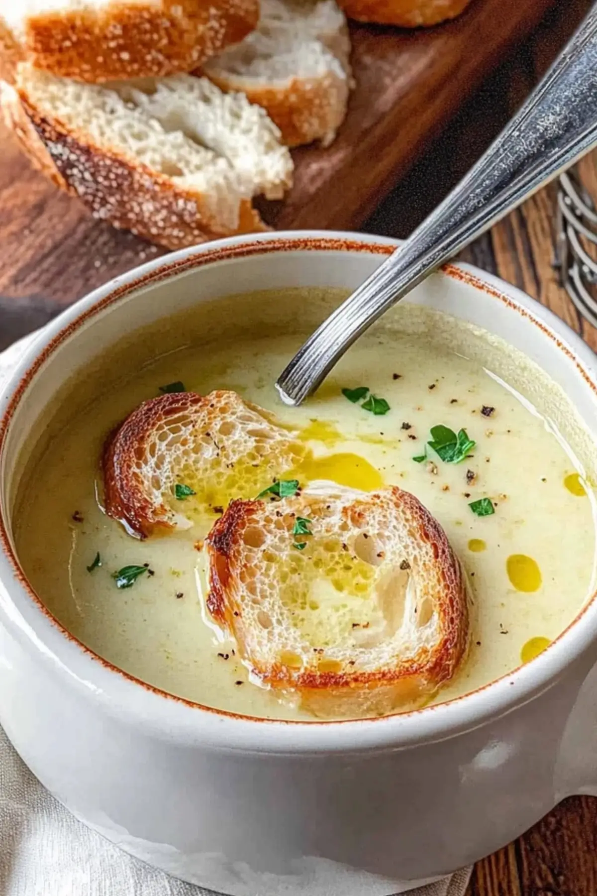 Velvety French Garlic Soup Velvety French Garlic Soup