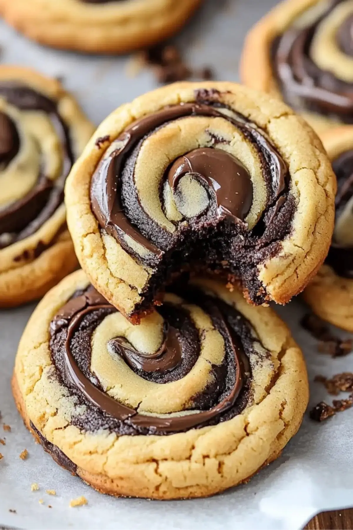 Peanut Butter Brownie Swirl Cookies