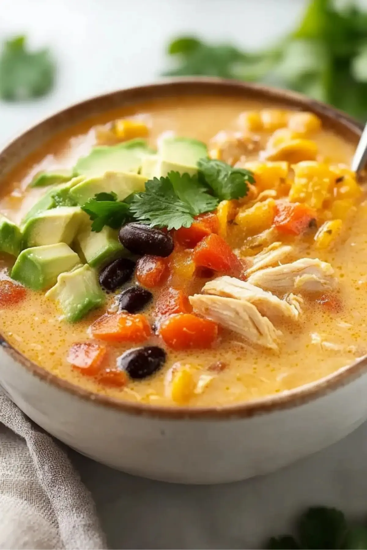 Creamy Chicken Tortilla Soup