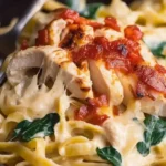 Creamy Chicken Pasta with Sun-Dried Tomatoes and Spinach