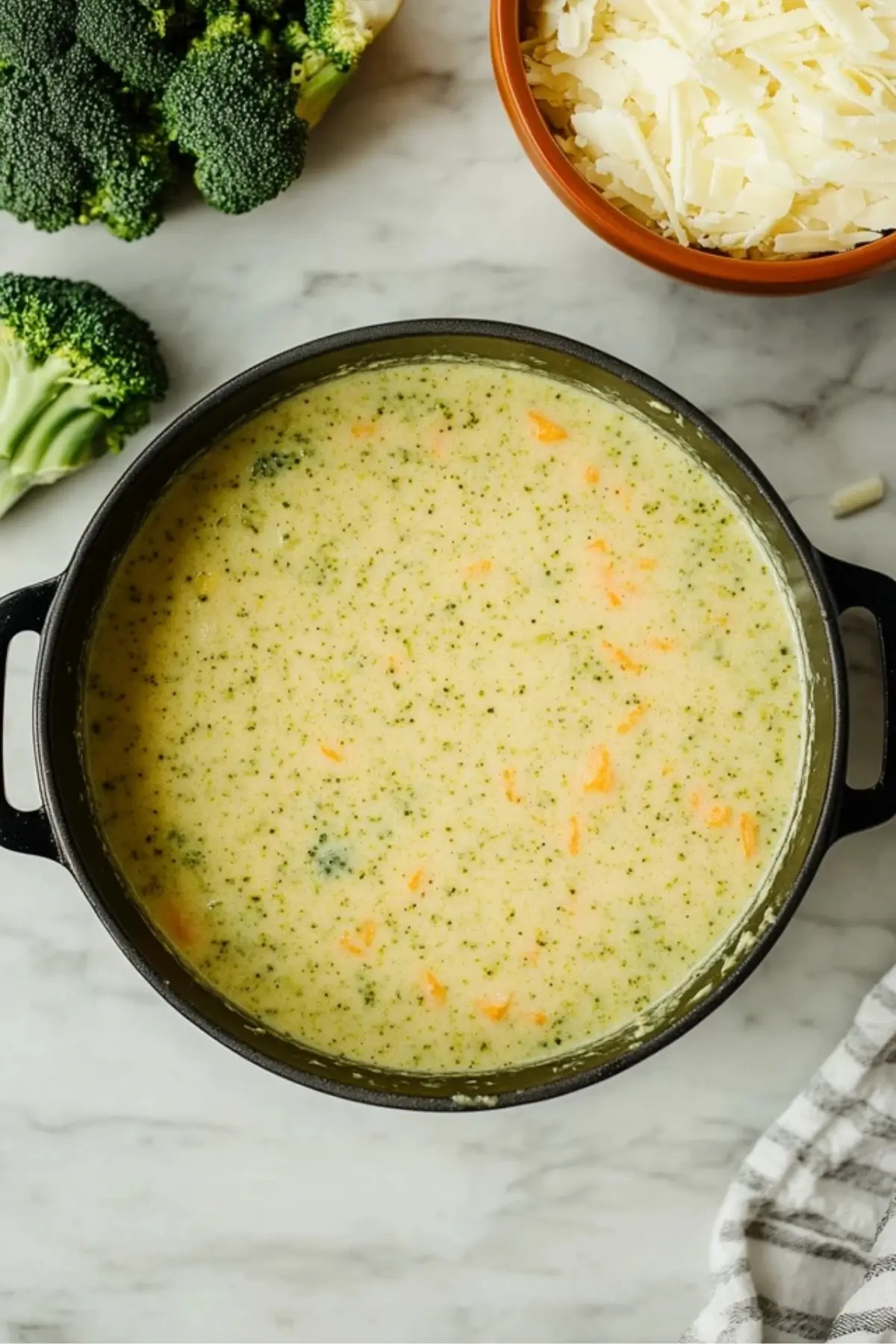 Cozy and Healthy High-Protein Broccoli Cheddar Soup