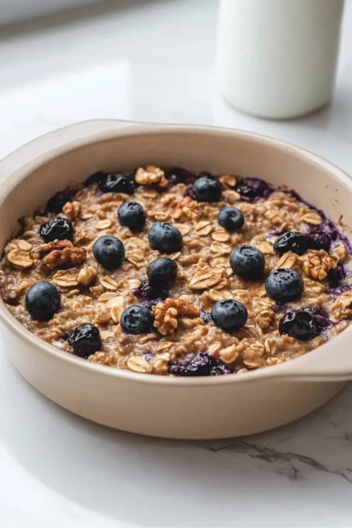 Easy Blueberry Baked Oatmeal