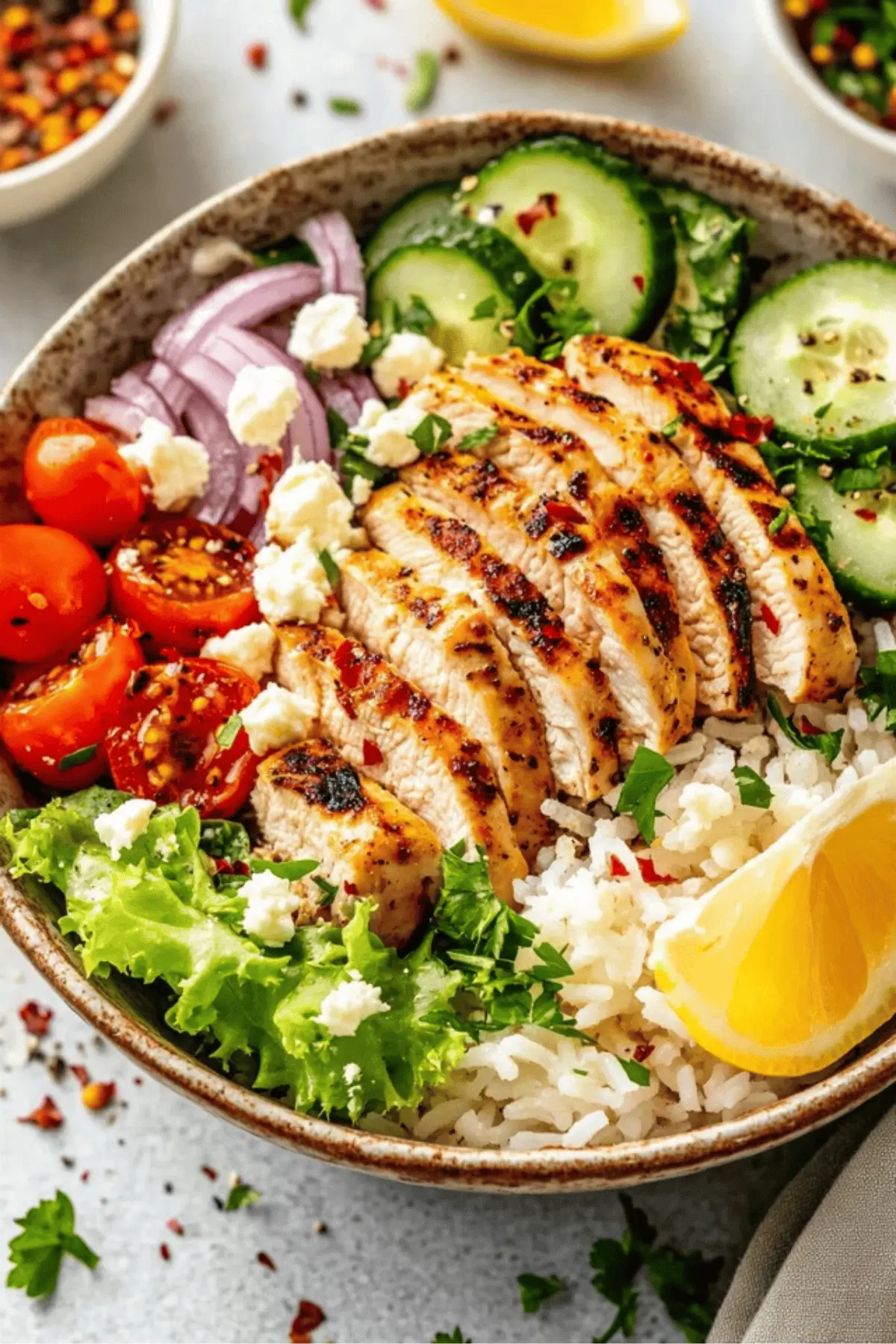 Greek Chicken Bowls