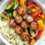 Air Fryer Chicken Sausage and Veggies