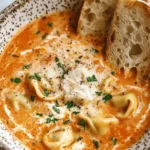 Creamy Tomato Tortellini Soup