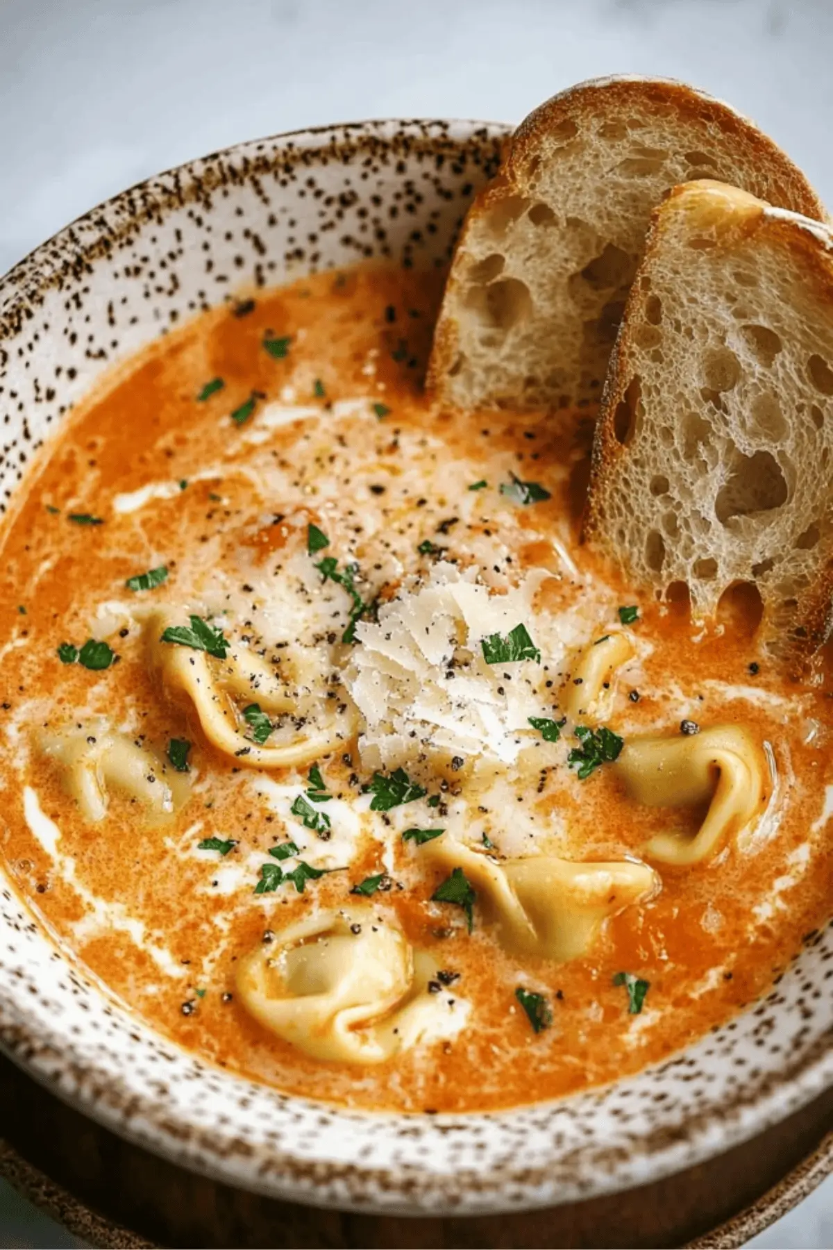 Creamy Tomato Tortellini Soup