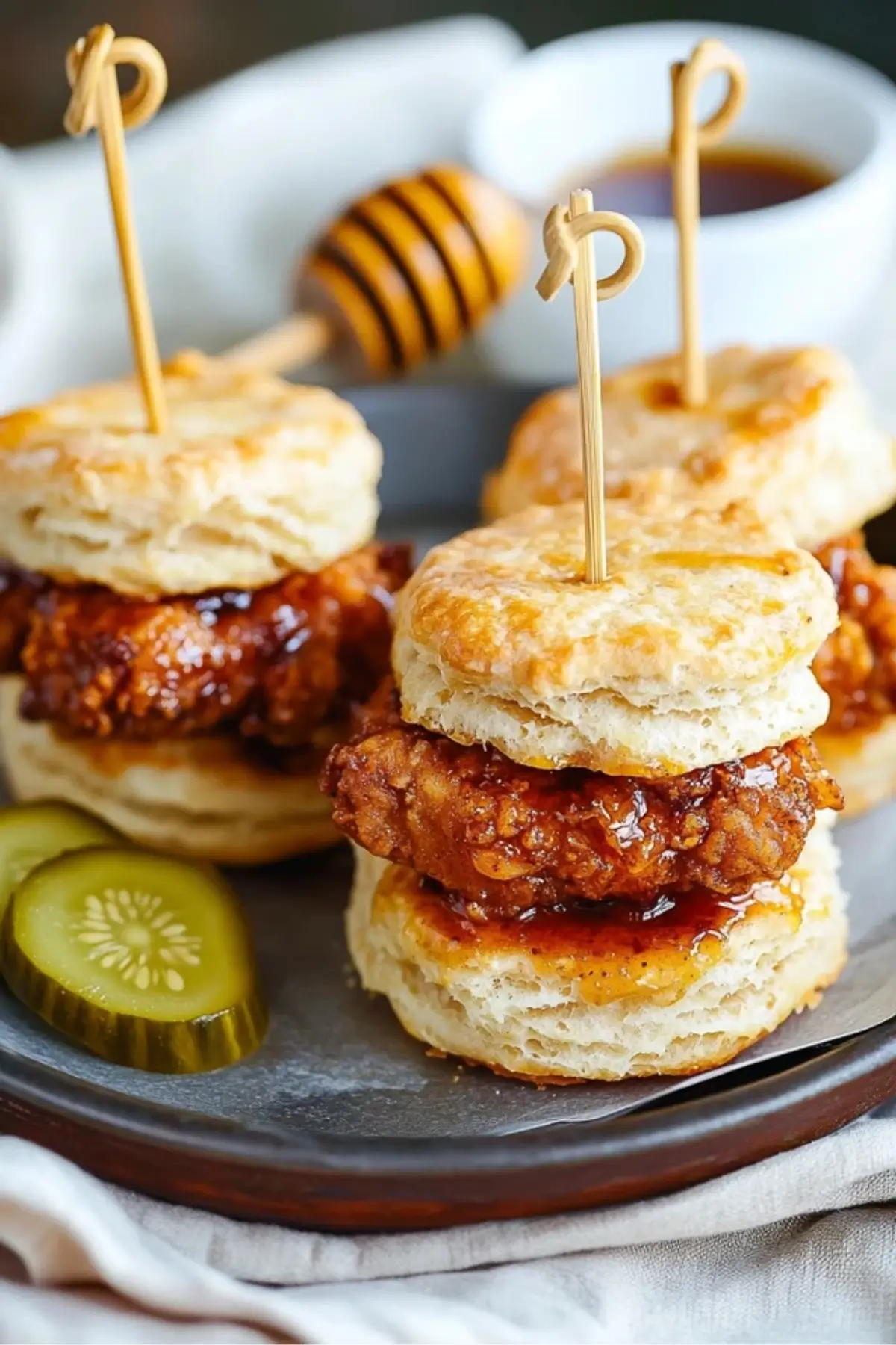 Hot Honey Chicken Biscuits