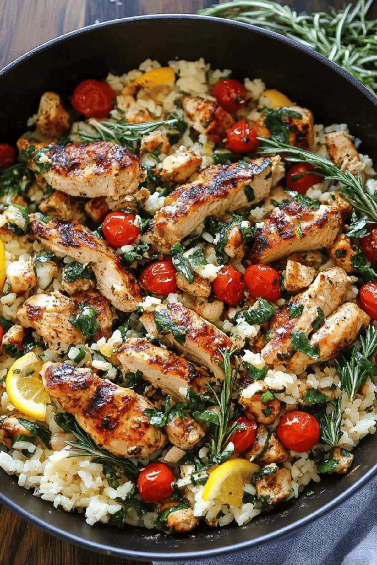 Greek Chicken and Lemon Rice