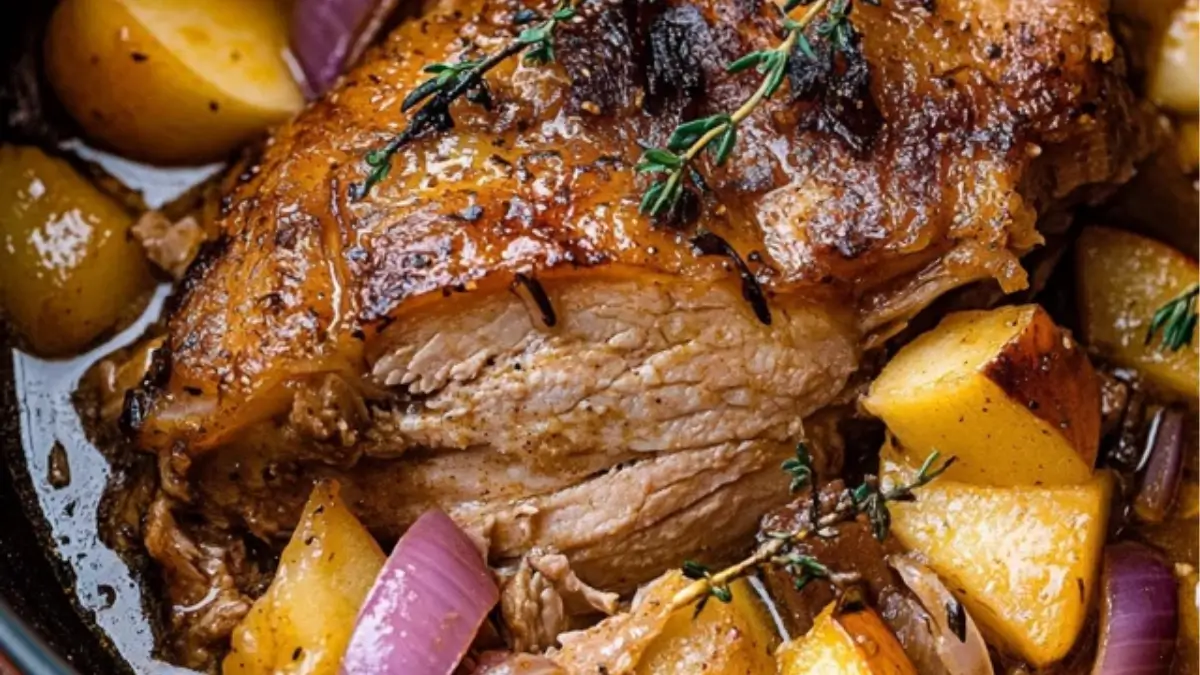 Apple Cider Braised Pork Shoulder