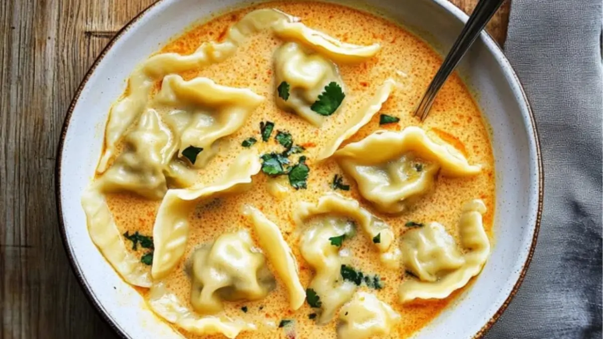 Easy Thai Coconut Curry Dumpling Soup