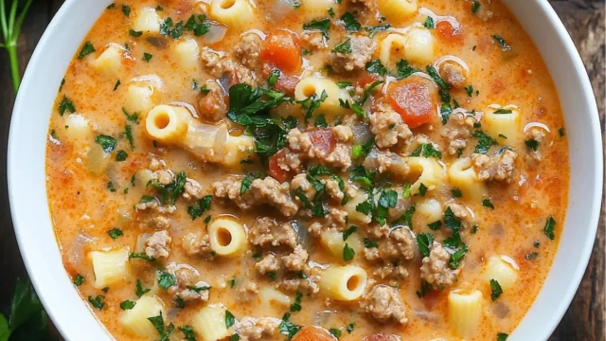 Creamy Parmesan Italian Sausage Soup