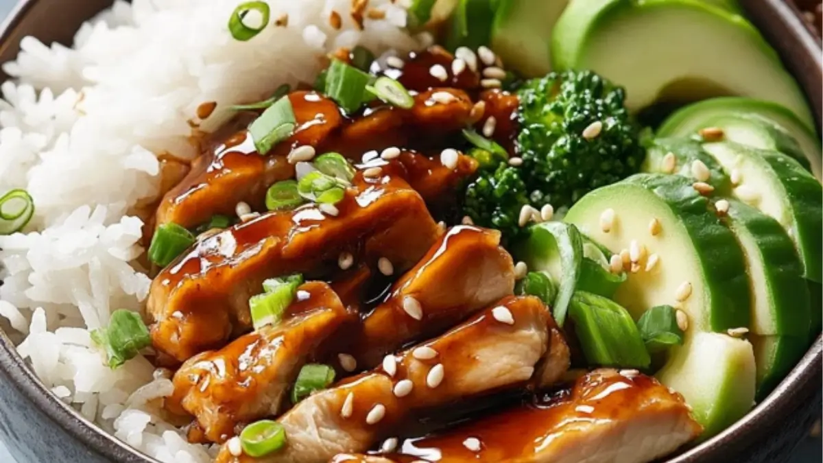 Sticky Chicken Rice Bowls