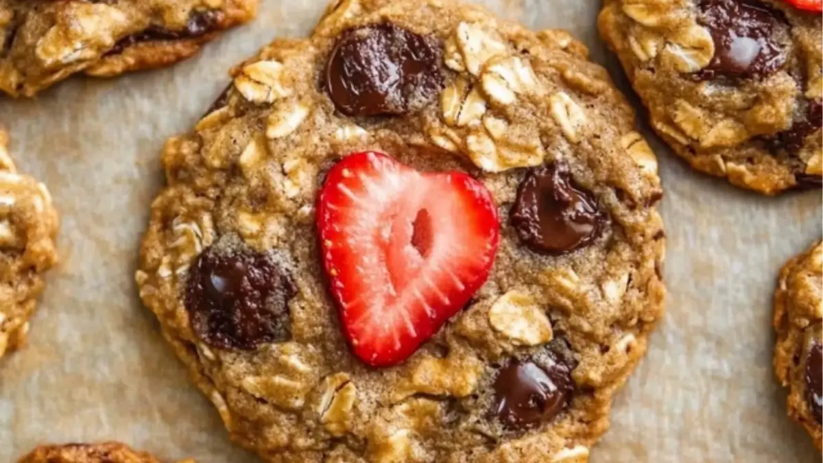 Soft and Chewy Strawberry Cookies