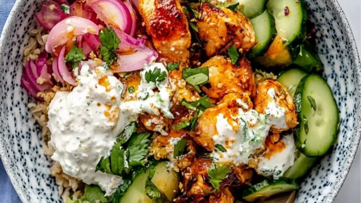 Harissa Honey Chicken Bowls