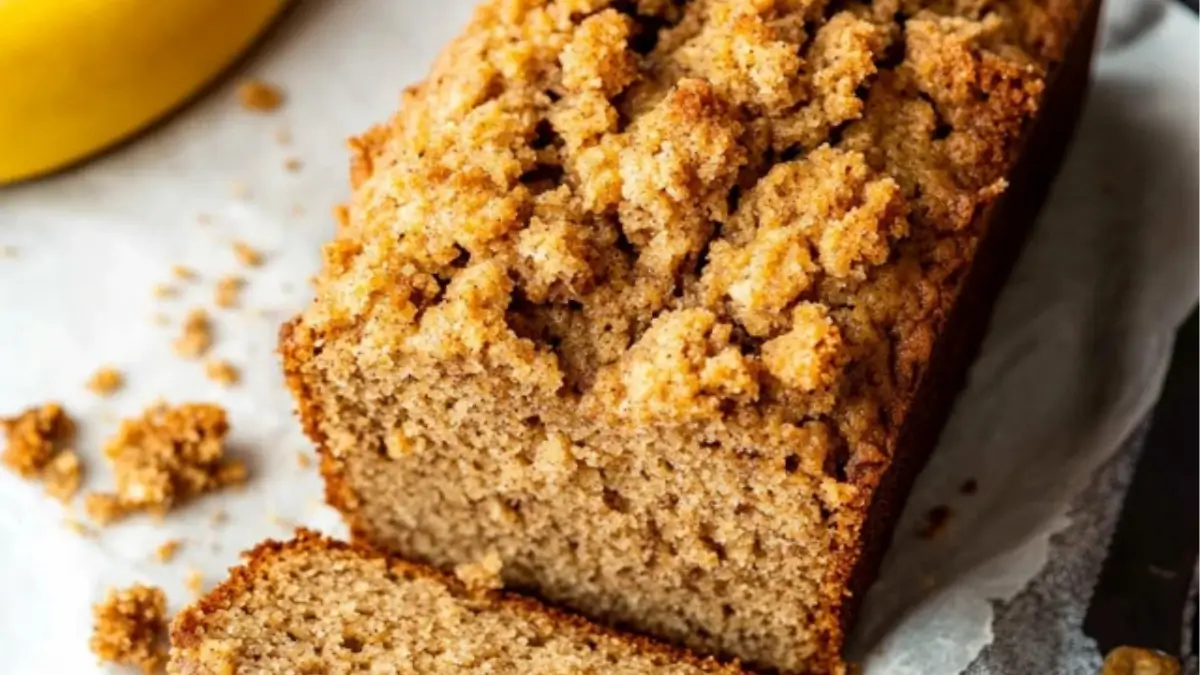 Whole Wheat Cinnamon Crunch Banana Bread