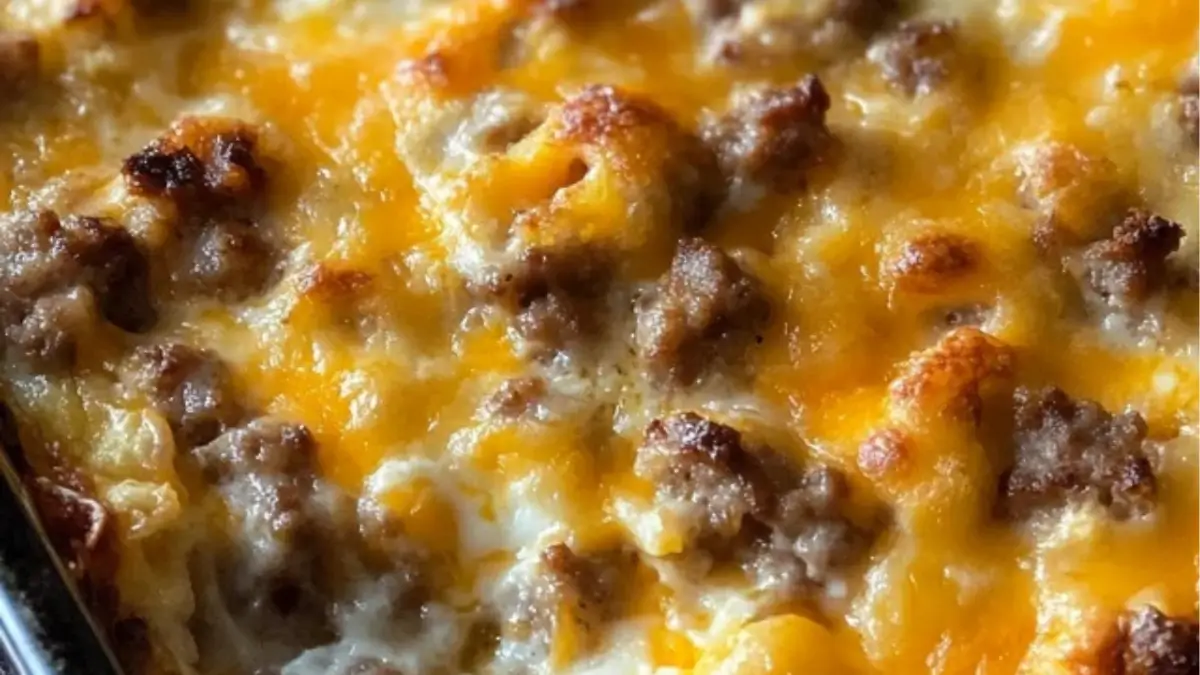 Sausage Hashbrown Breakfast Casserole