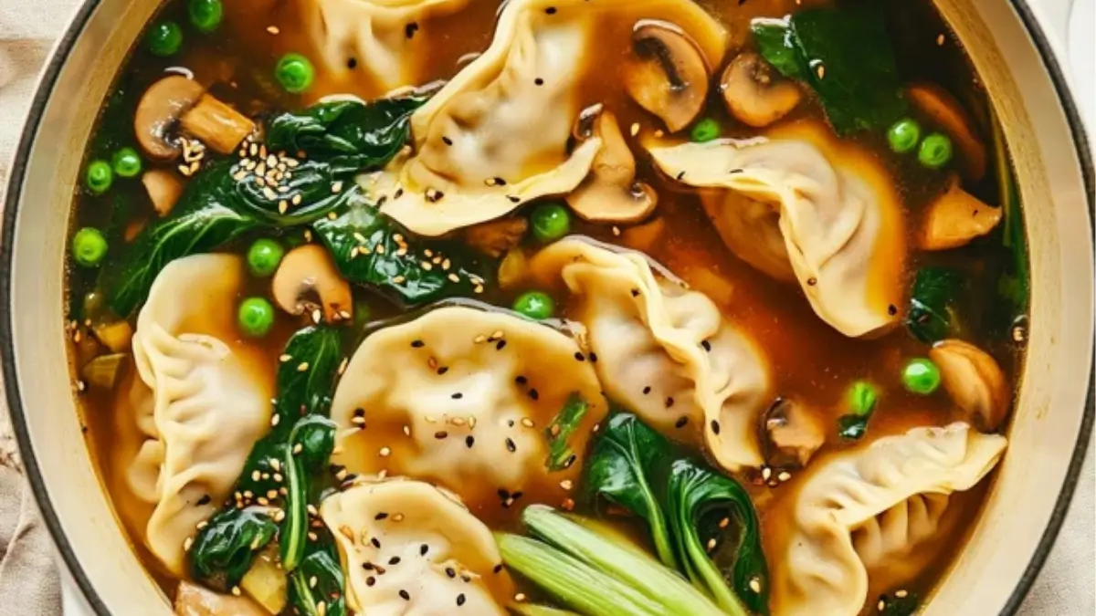 Cozy Potsticker Soup