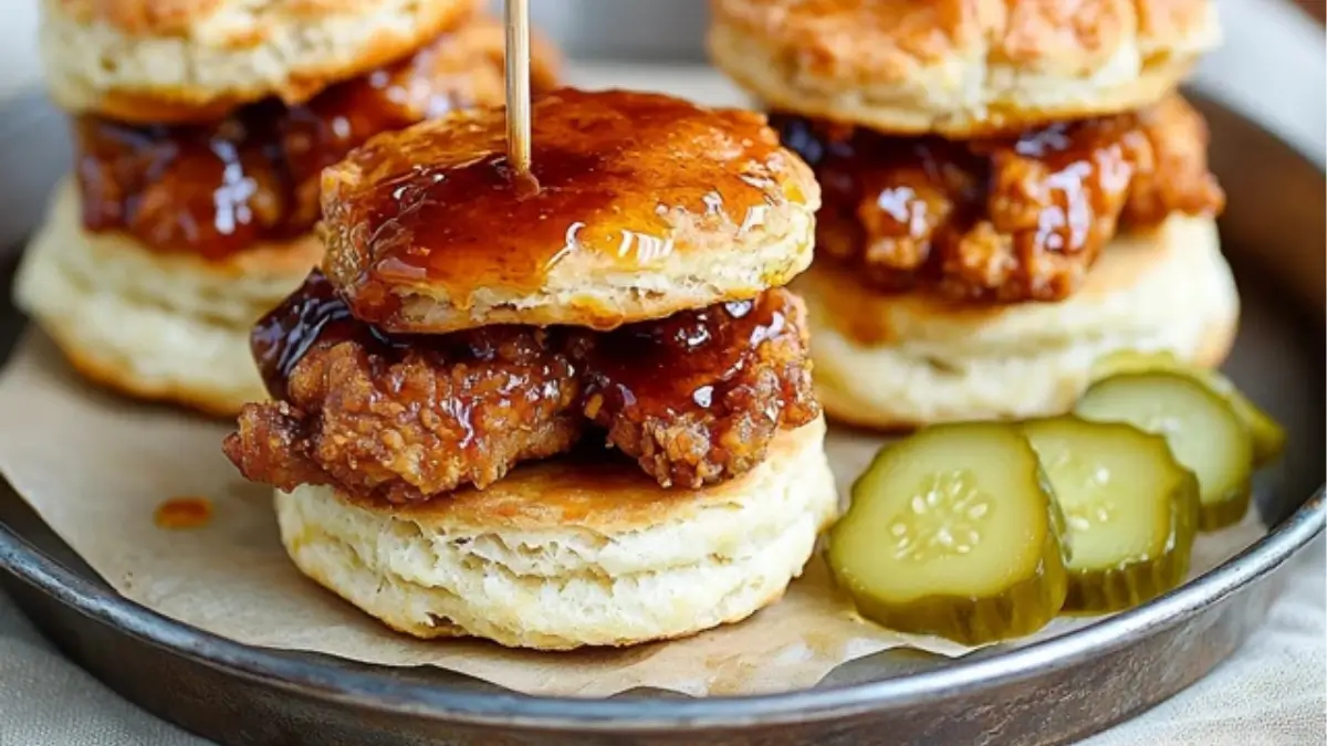 Hot Honey Chicken Biscuits