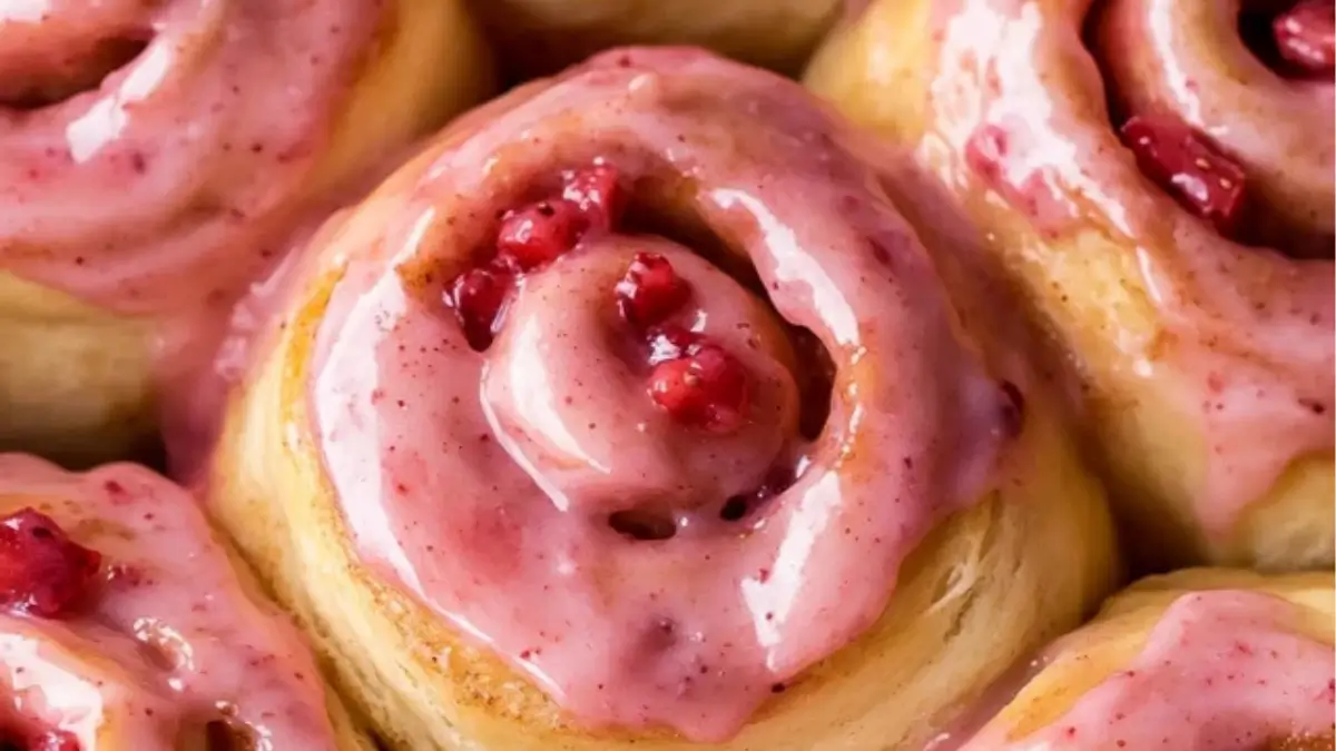 Strawberry Cinnamon Rolls