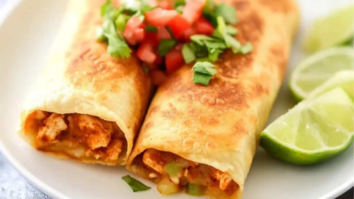 Crispy Chicken Chimichangas