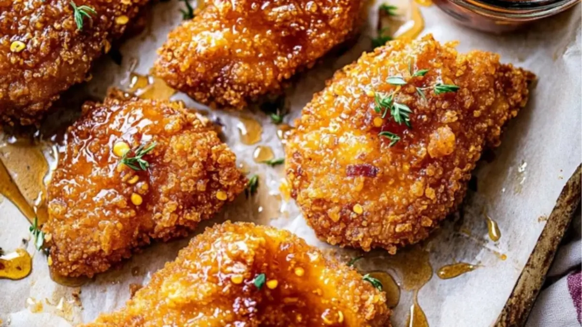 Crispy Baked Hot Honey Chicken