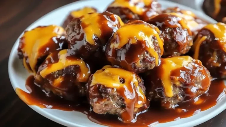 Smoky BBQ Bacon Cheeseburger Meatballs