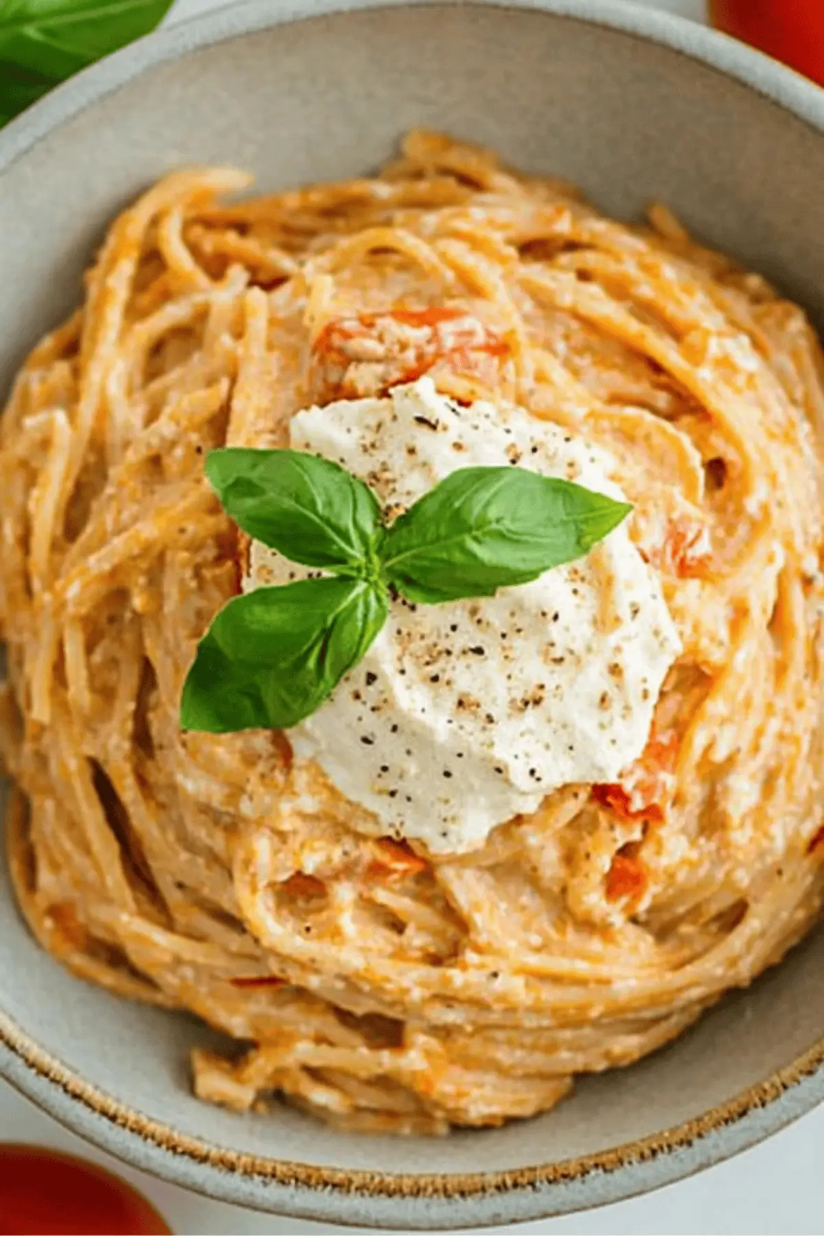 Roasted Tomato and Garlic Ricotta Pasta