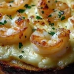 Creamy Garlic Shrimp Gratin