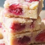 Strawberry Lemon Blondies