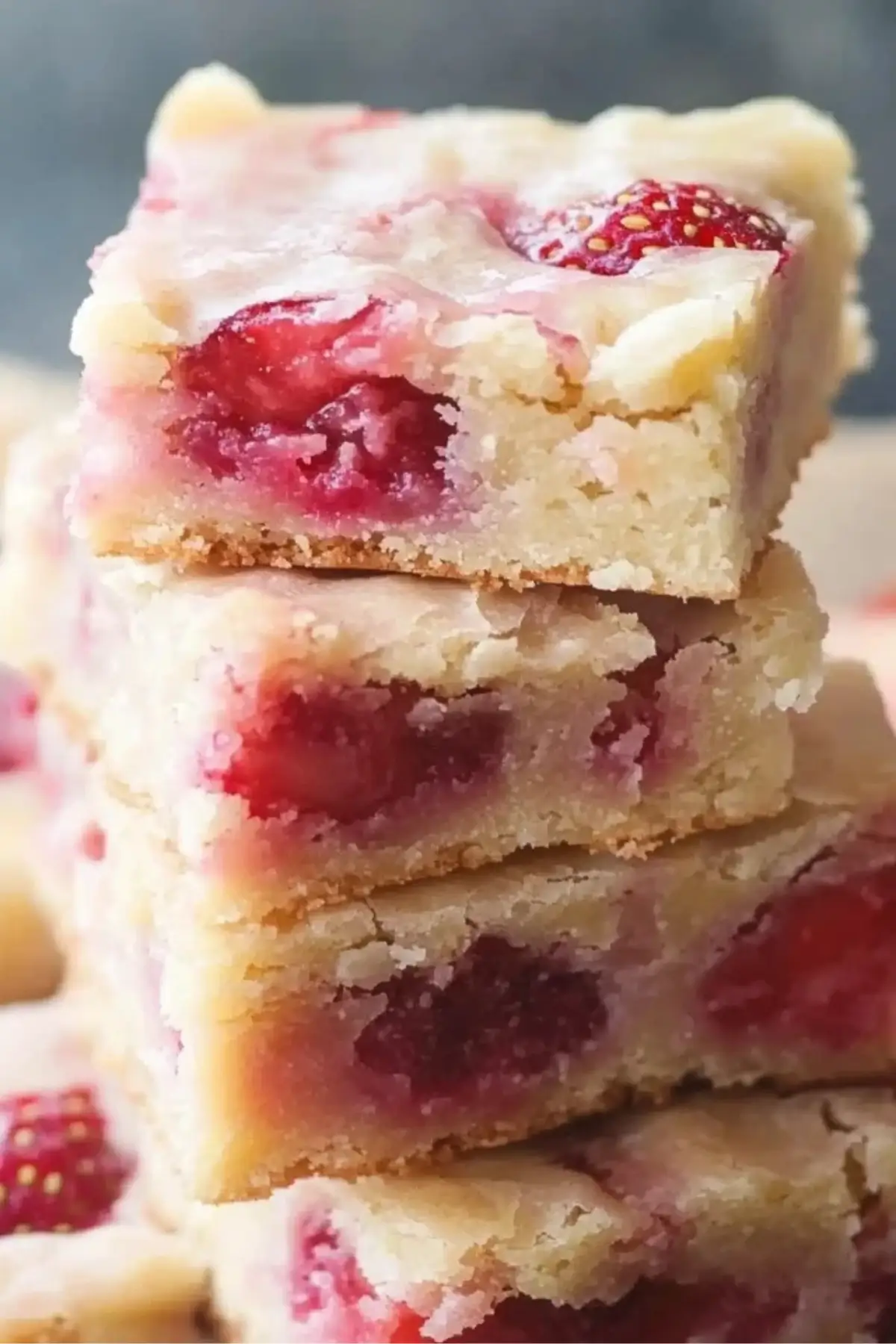 Strawberry Lemon Blondies