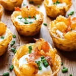 Loaded Tater Tot Appetizer Cups