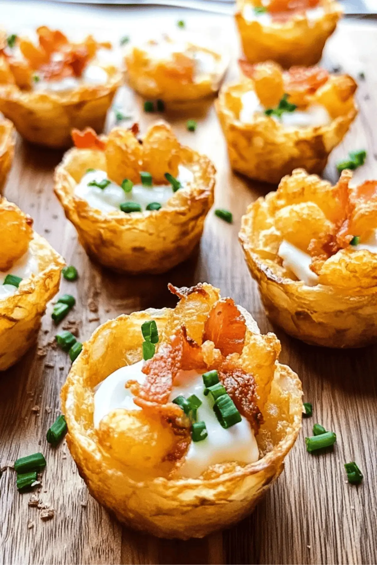 Loaded Tater Tot Appetizer Cups