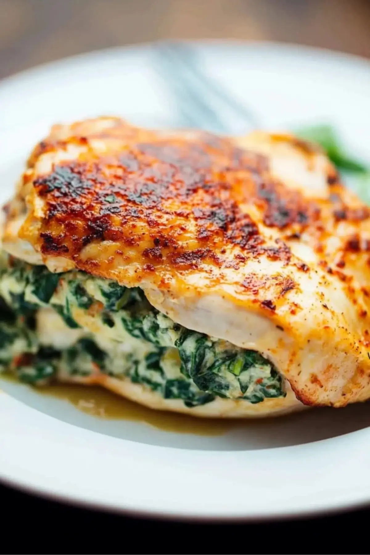 Easy Spinach Stuffed Chicken Breast