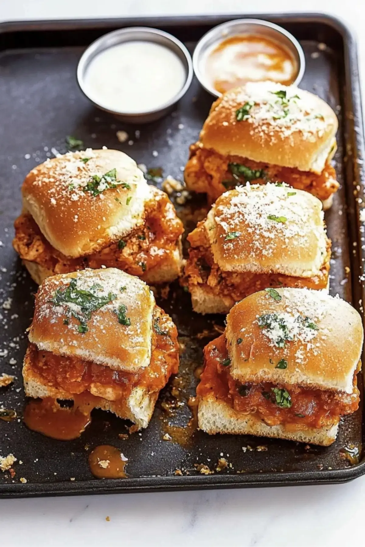 Easy Chicken Parmesan Sliders