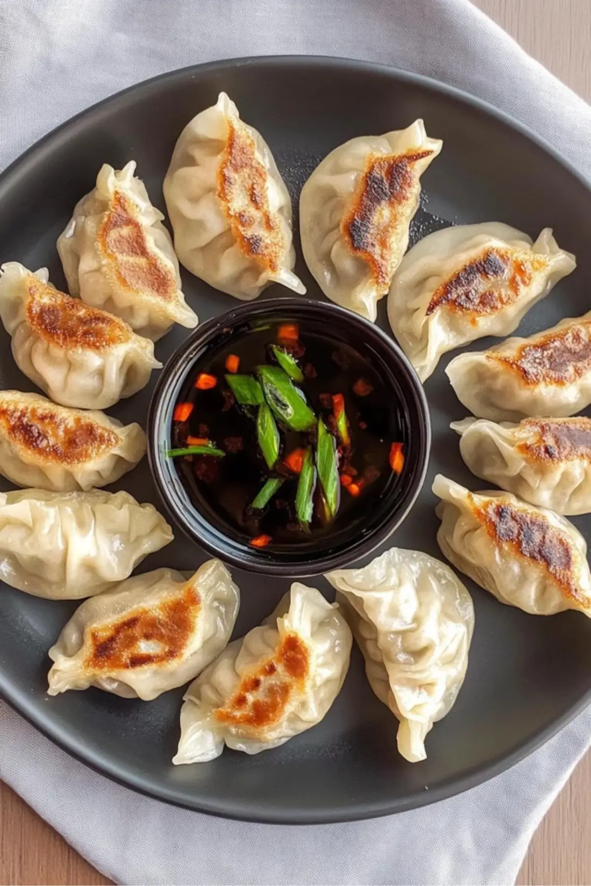 Pan-Fried Chicken Potstickers Pan-Fried Chicken Potstickers