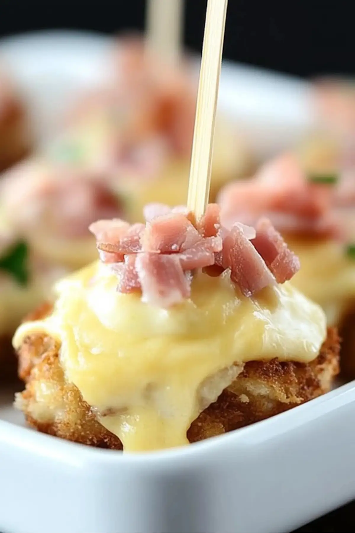 Crispy Chicken Cordon Bleu Bites