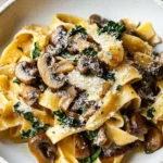 Creamy Garlic Mushroom Pasta