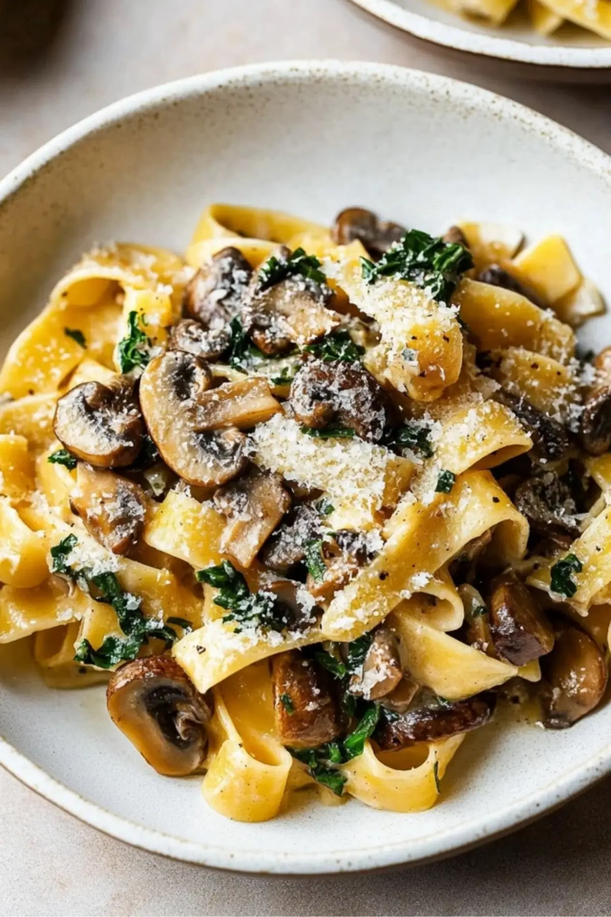 Creamy Garlic Mushroom Pasta