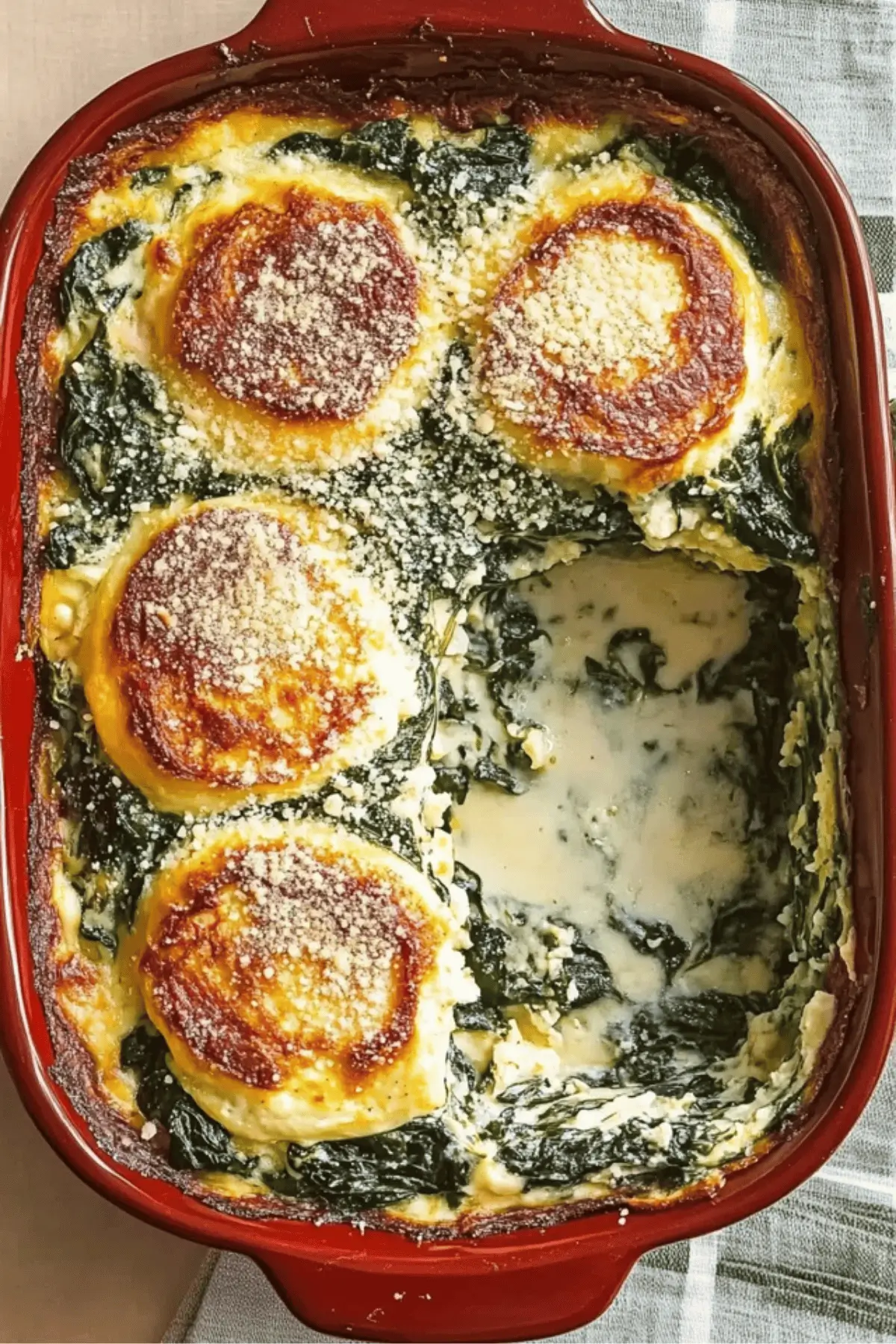 Spinach Florentine Breakfast Casserole