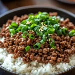 Easy Korean Ground Beef Bowl