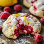 Soft and Chewy Lemon Raspberry Cookies