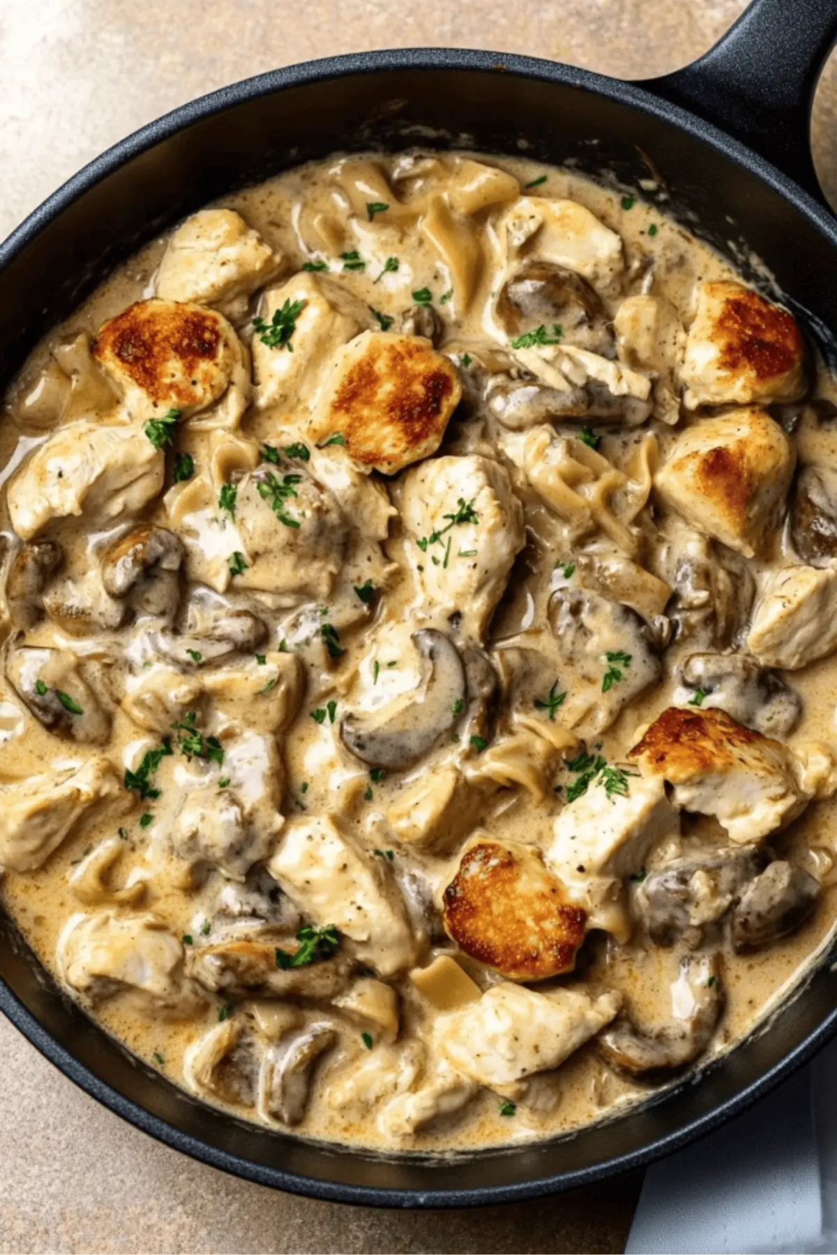 Creamy Chicken Stroganoff